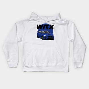 wrx blue t-shirt Kids Hoodie